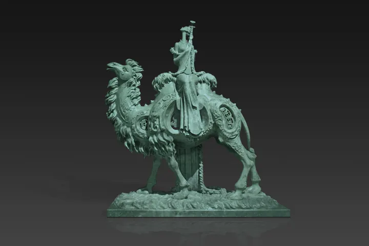昭君出塞·高英坡大师艺术作品